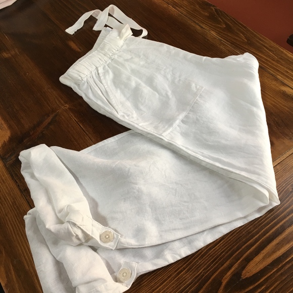 Ellen Tracy Pants - Company Ellen Tracy White linen pants